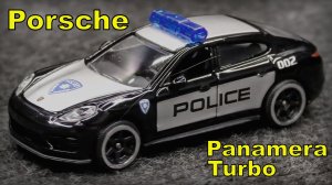 Полиция Porsche Panamera Turbo Масштаб 1:64 Majorette Модель машины