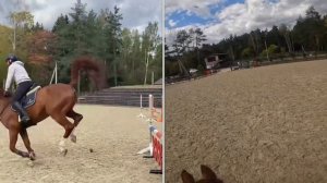 Гоу про. Конкурная тренировка, прыгаем канаву.