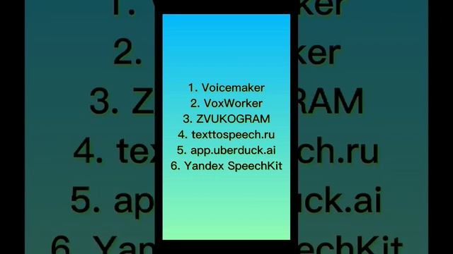 Сервисы Озвучки Текста Голосом