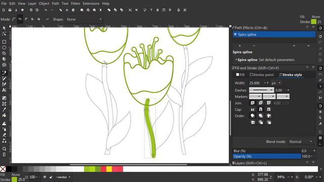Create a Flat Design Tulips Flower with Inkscape смотреть онлайн