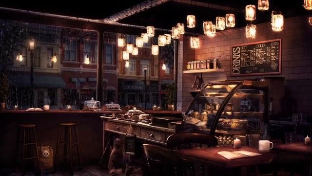 Уютная атмосфера осенней кофейни #41