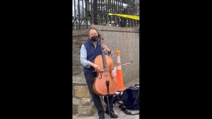 Renowned cellist Yo-Yo Ma plays outside Russian embassy in DC