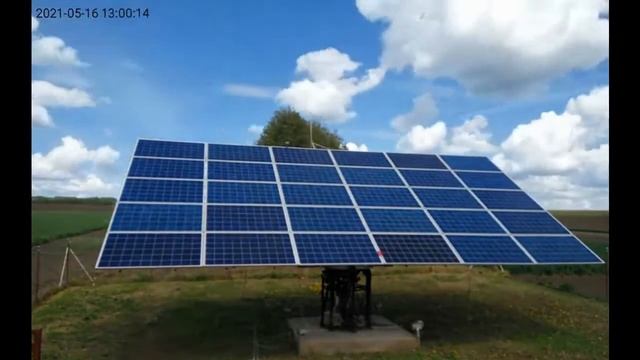 2cam-таймлапс: Ориентация солнечного трекера СОНЯХ смотреть онлайн