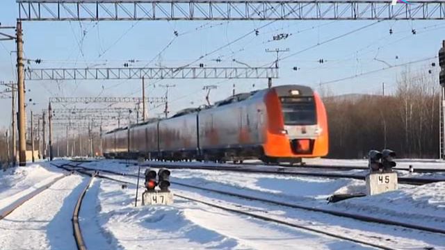 Новогородская область в цифрах. Электропоезд «Ласточка» смотреть онлайн