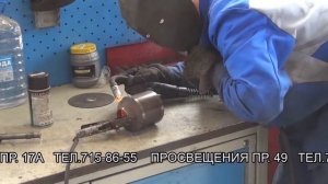 Установка пламегасителя Mitsubishi Lancer.Установка пламегасителя в СПБ.