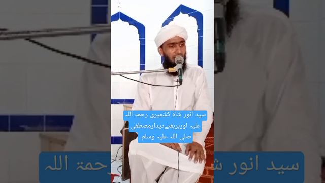 سید انور شاہ کشمیری رحمۃ اللہ علیہ اور دیدار مصطفیٰ صلی اللہ علیہ وسلم