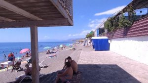 Обзор посёлка Морское на Чёрном море в Крыму (июль 2019)!