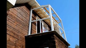 Пример пристройки балкона к частному деревянному дому слайдшоу