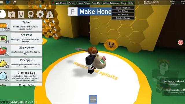 Roblox OP: Bee Swarm Simulator GUI Script!, Get all Treasures, Auto Farm any place, and other! смотреть онлайн