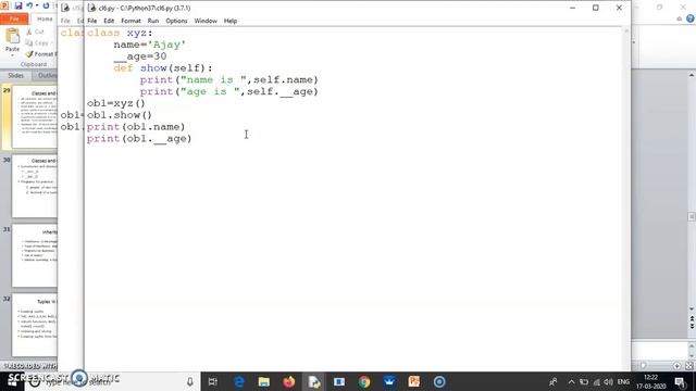 Classes and objects in python 2