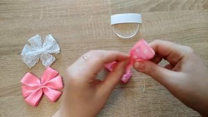 Резинки из репсовой ленты, бантики своими руками,мастер класс по изготовлению бантиков