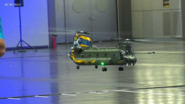 HUGE RC SCALE MODEL HELICOPTER BOEING-VERTOL CH-47 CHINOOK!! * INDOOR DEMO FLIGHT смотреть онлайн