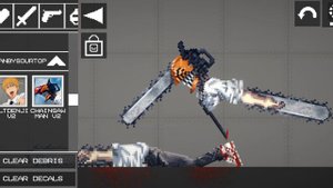 chainsaw man vs katana man в melon 2