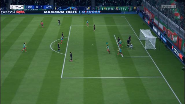 Lokomotiv - Atletico Madrid. 2-ой тур. 1-ой тайм. смотреть онлайн