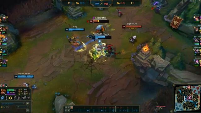 Triple knock up play