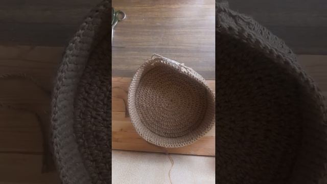 Джутовая корзина. Делаем ручку. 1 часть