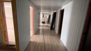 Строительство общежития на 200 человек из блок-контейнеров. Монтаж модульного здания.