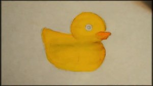 How to draw a duck for the bath / как нарисовать резиновую уточку для ванны