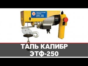 Тельфер / Таль Калибр ЭТФ-250 | Отзыв владельца | Пример использования | Как крепить, подвесить