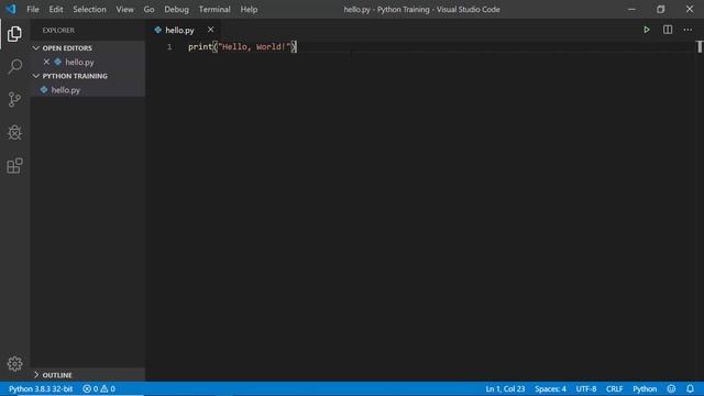 Hello World in Python