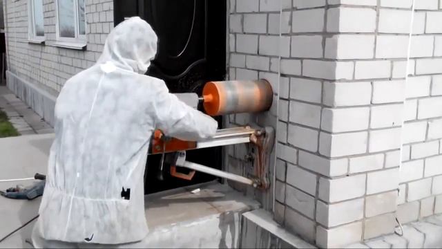 Бурение кирпича - видео 8