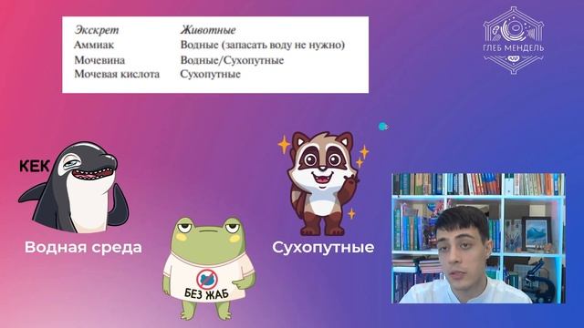 Образование мочевины, аммиака. Метаболизм азотсодержащих соединений. ЕГЭ по БИОЛОГИИ | Глеб Мендель смотреть онлайн