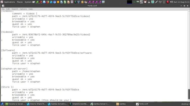 setting up samba network folder in any debian based distro смотреть онлайн