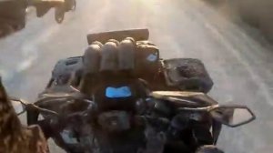 Перевернулся на квадроцикле