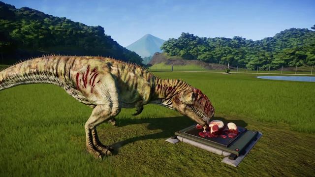 TYRANNOSAURUS REX VS DEINOSUCHUS (CROCODILE) - JURASSIC DINOSAUR BATTLE || JURASSIC WORLD EVOLUTION
