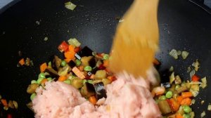 Кускус с мясом и овощами