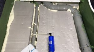 А вы так экономили? Душ на деревянном полу (ч.3): гидроизоляция, пенополистерол, монтажная пена