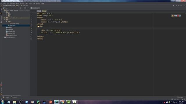 React JS / Redux Tutorial  - 3 - Project Setup
