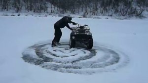 квадроцикл 250, цепи на колесах