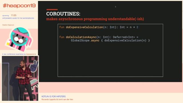 Heapcon 2019 | Kotlin Is for Hipsters - Riccardo Lippolis / Jorrit van der Ven смотреть онлайн