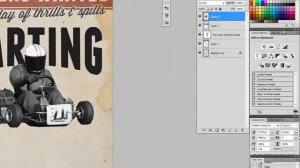 Vintage typografi plakat i Photoshop