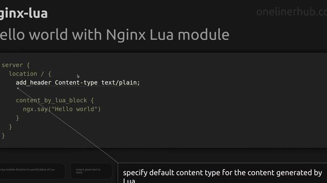 Hello world with Nginx Lua module смотреть онлайн