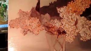 Как #рисовать #сирень - многослойная #живопись - #уроки рисования - часть 3