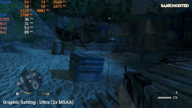 GTX 1650 | C2Q Q9400 | Far Cry 3 | All Settings | Gameplay Test | FPS Test смотреть онлайн