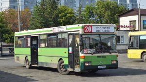Автобус Mercedes-Benz O405 (У 204 РМ 22). Покатушки по Барнаулу / Ride on the Mercedes-Benz O405 bus