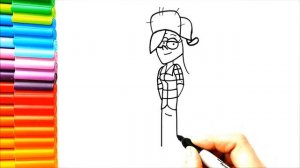 Как нарисовать Венди в загадочном городе / How To Draw Wendy