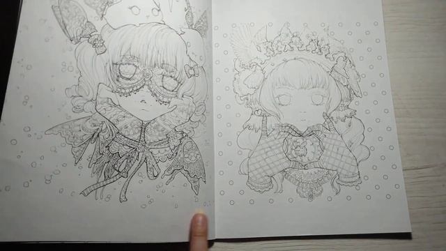 Обзор раскраски - ПОП - МАНГА путешествие по милому и причудливому миру. смотреть онлайн