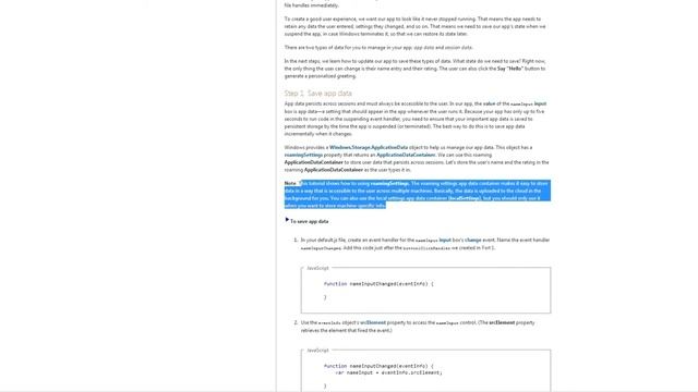 Windows 8 Development - Javascript Life Cycle