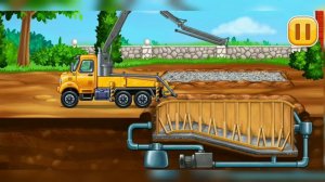 Build a house (строим дом) строим красивые дома с помощью разных авто техник. Собираем машины.