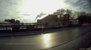 Трамвай 46 метро Бульвар Рокоссовского - метро Пролетарская // 2017