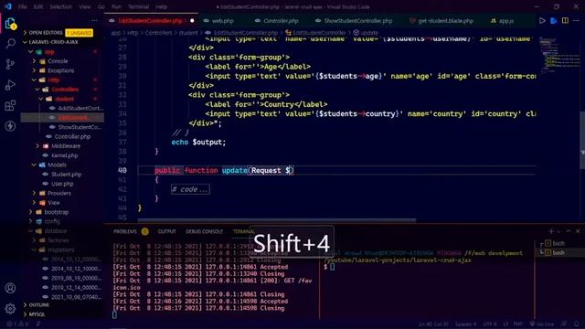 How to edit and update data in laravel with ajax || Laravel with ajax #laravel