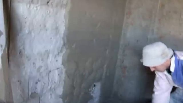 Штукатурные работы, штукатурка своими руками, установка маяков. смотреть онлайн