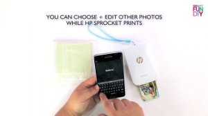 DIY Travel Scrapbooking Kit - HP Sprocket portable mini printer - print photos + scrapbook anywhere