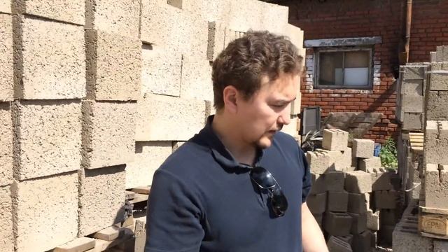 Шлакоблок четырехпустотный 190х190х390. Перегородочный блок. Полублок