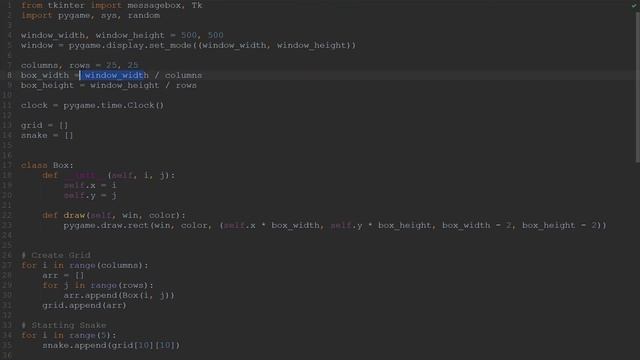 Building the *Snake Game* using Python & Pygame
