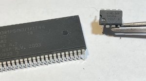 В этом ЧИПе из старого телека есть видеоигра.Но ведь это же видеопроцессор,как так то